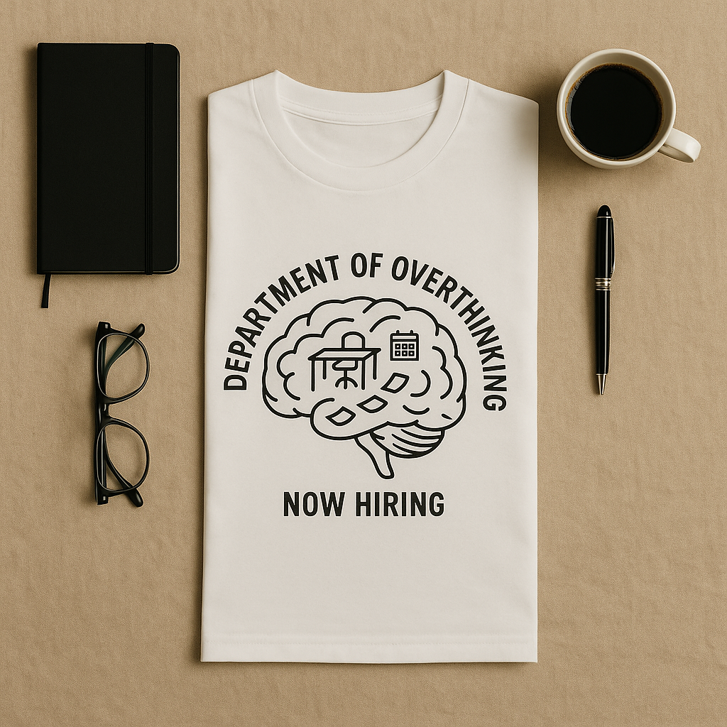 Department of Overthinking Oversized T-Shirt – Minimal Unisex Fit