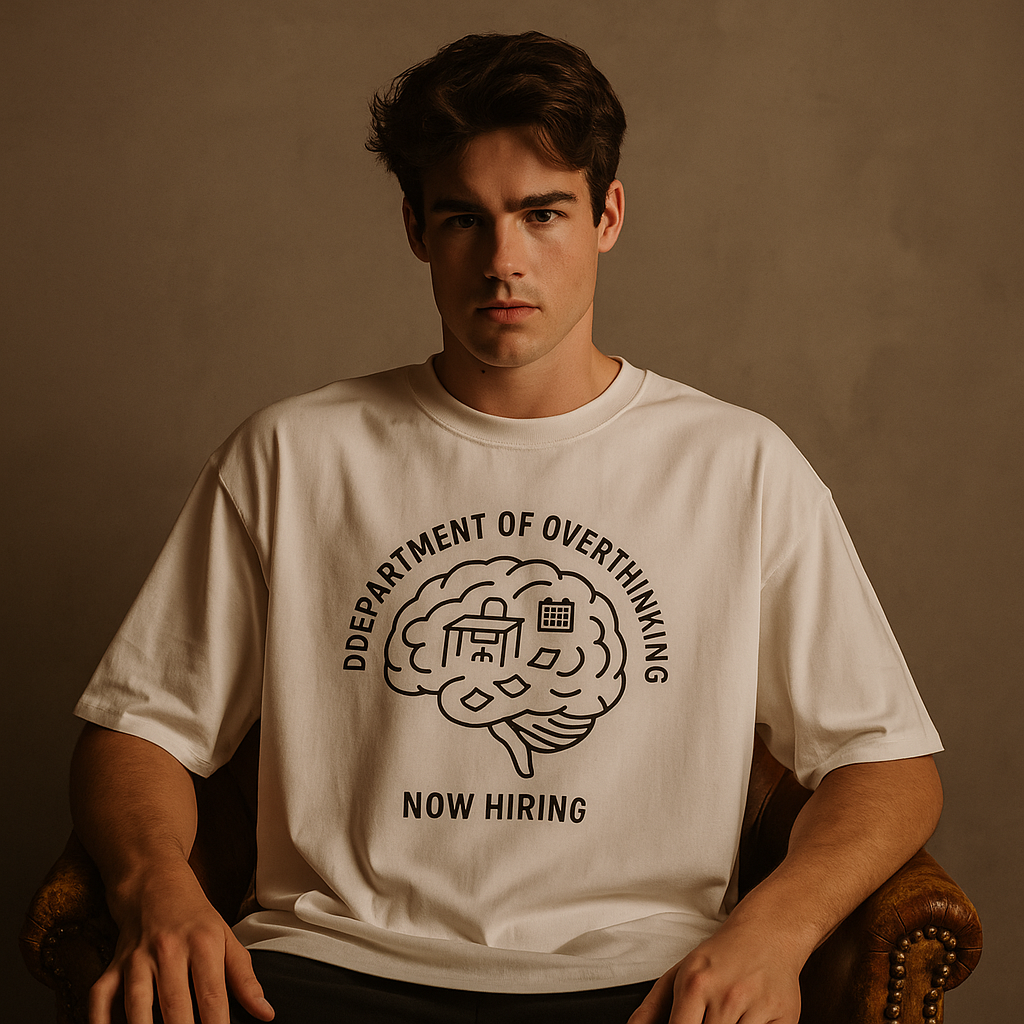 Department of Overthinking Oversized T-Shirt – Minimal Unisex Fit