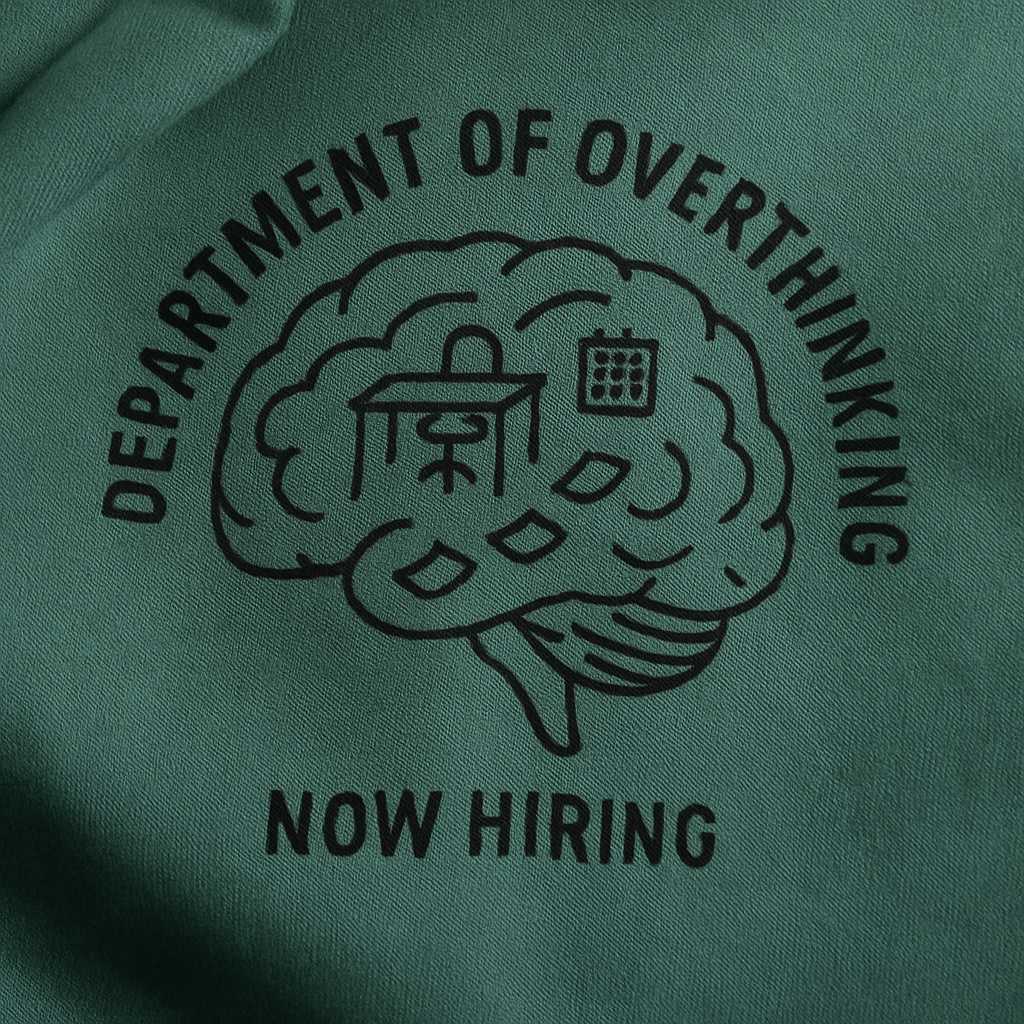 Department of Overthinking Oversized T-Shirt – Minimal Unisex Fit
