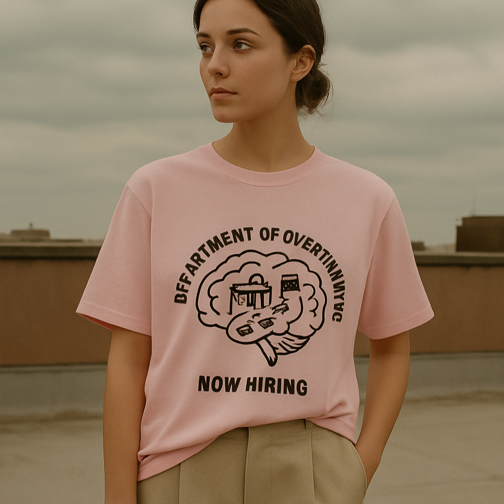 Department of Overthinking Oversized T-Shirt – Minimal Unisex Fit