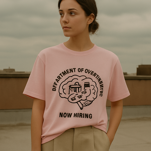 Department of Overthinking Oversized T-Shirt – Minimal Unisex Fit